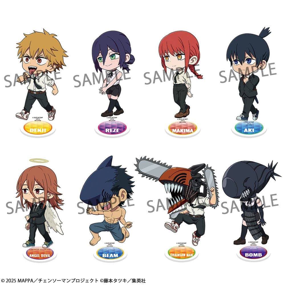 Chainsaw Man The Movie: Reze Arc TokoToko Acrylic Figure Blind Box Display 9 cm 8 Pz