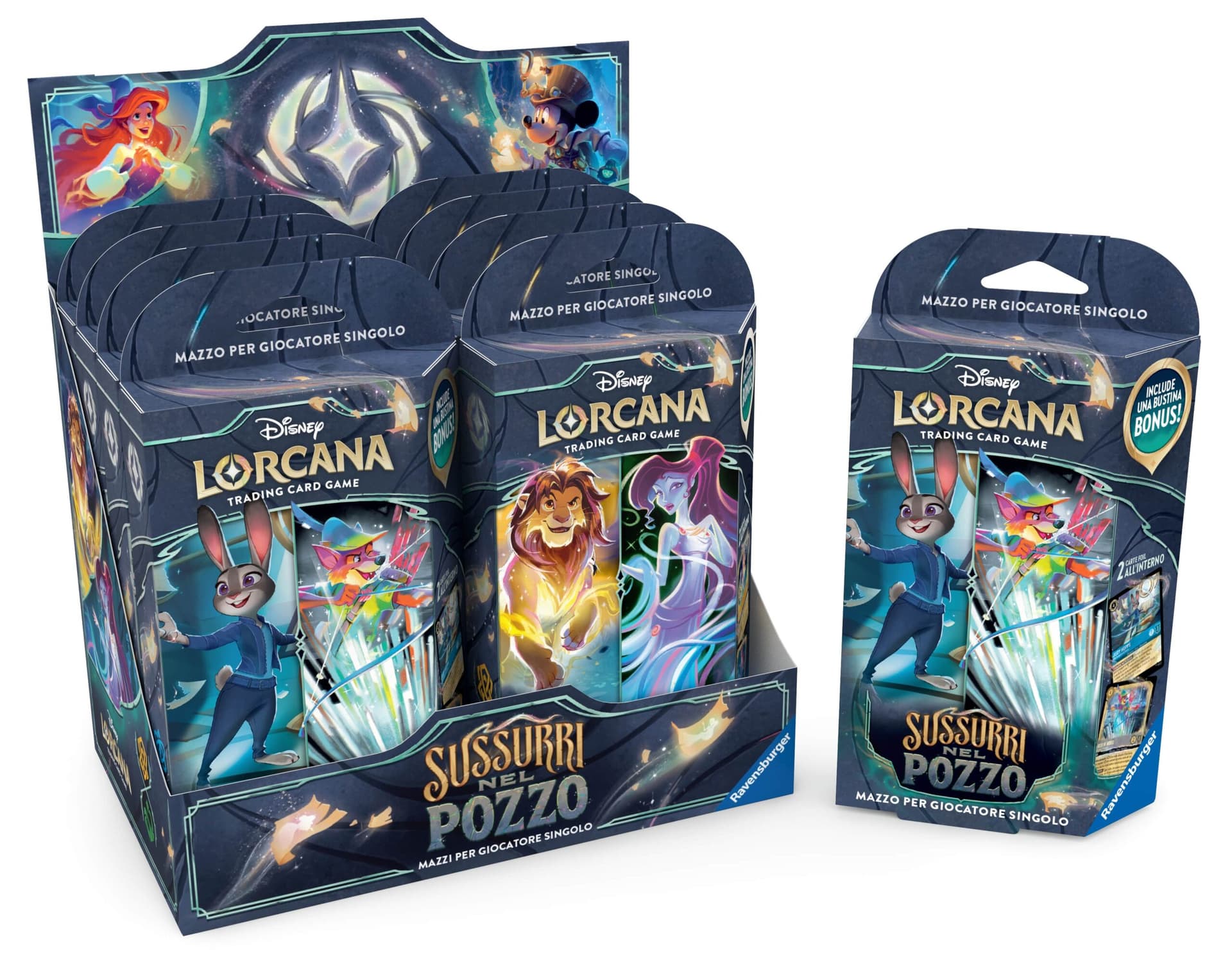 Disney Lorcana - 8 Starter Deck - Sussurri nel Pozzo - Whispers in the Well - Italiano