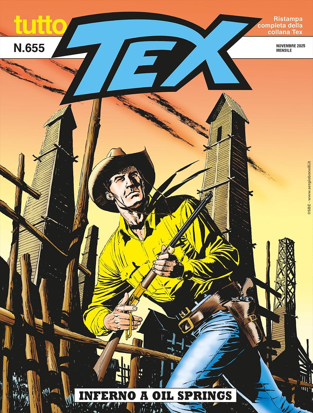 Tutto Tex 655 - Inferno a Oil Springs - Sergio Bonelli Editore - Italiano