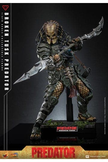Alien vs. Predator Comic Masterpiece Action Figure 1/6 Broken Tusk Predator 35 cm