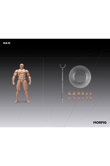 Inart Action Figure 1/12 Blank Male Body White 17 cm