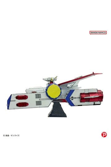 Mobile Suit Gundam Metallic Nano Puzzle Model Kit White Base 6 cm