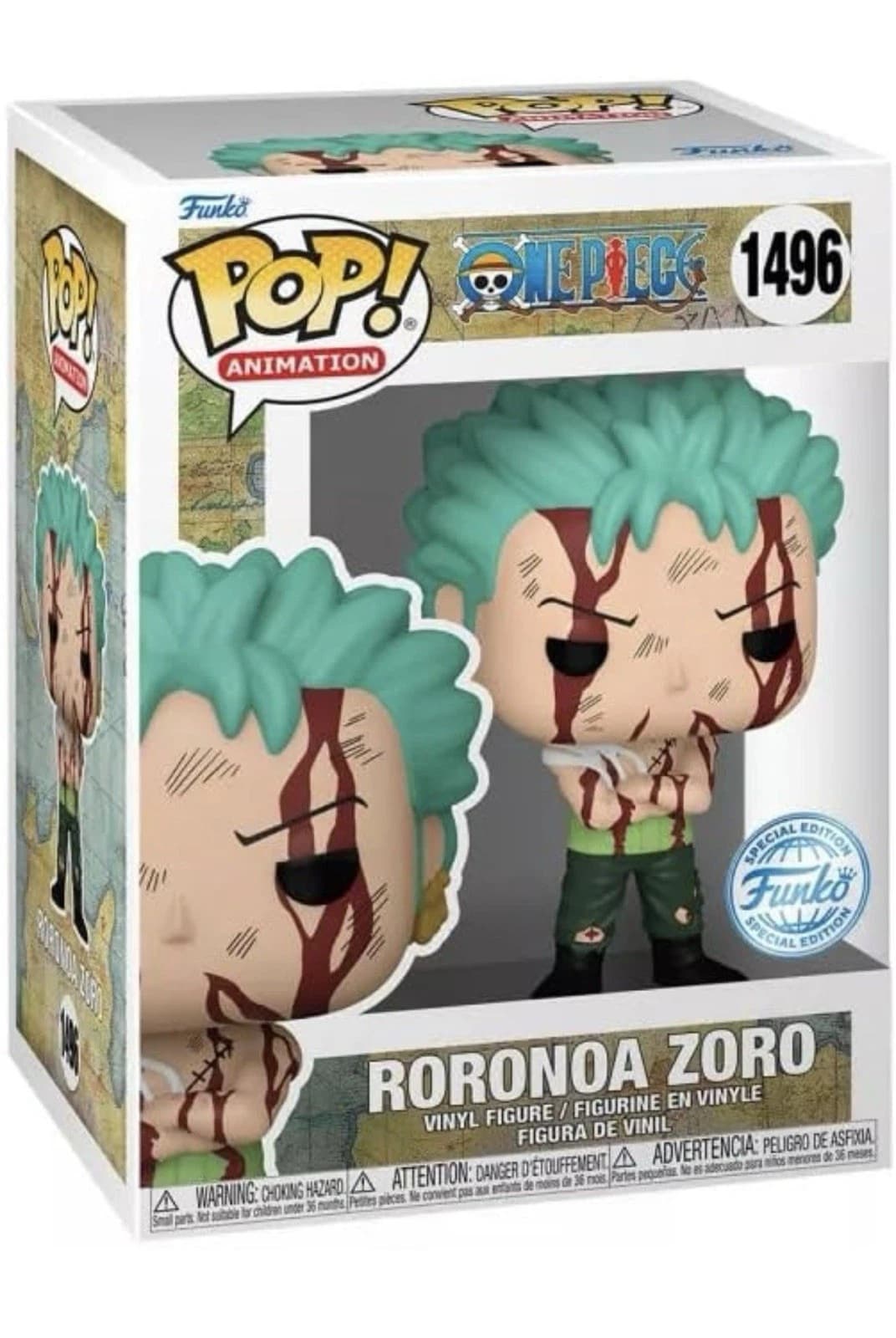 One Piece - Funko POP! Animation Vinyl Figure Roronoa Zoro 9 cm #1496 - Funko POP!