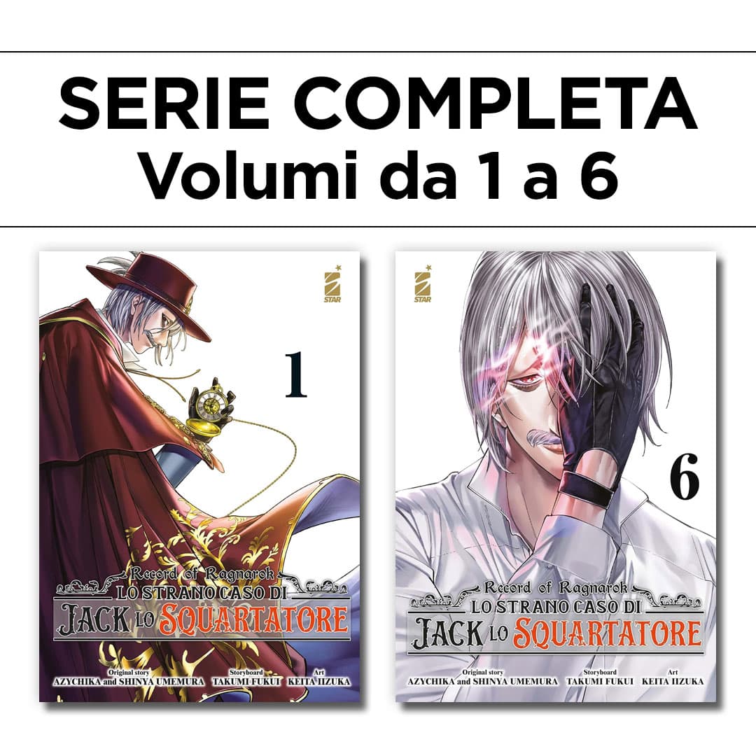 Record of Ragnarok - Lo Strano Caso di Jack Lo Squartatore 1/6 - Serie Completa - Edizioni Star Comics - Italiano