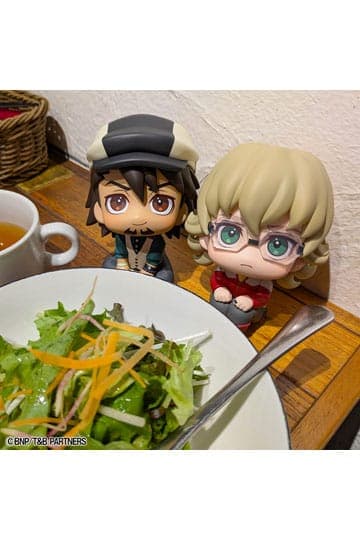 Tiger & Bunny Look Up PVC Statues Kaburagi T Kotetsu & Barnaby Brooks Jr. Set (with gift) 11 cm