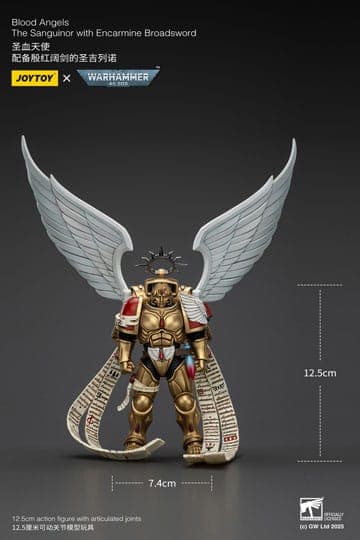 Warhammer 40,000 Action Figure 1/18 Blood Angels The Sanguinor with Encarmine Broadsword 12 cm