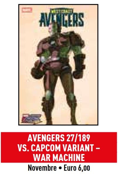 Avengers 27 - Marvel Vs. Capcom Variant - War Machine - I Vendicatori 189 - Panini Comics - Italiano