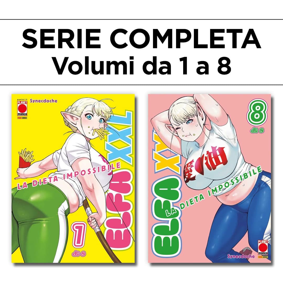 Elfa XXL - La Dieta Impossibile 1/8 - Serie Completa - Panini Comics - Italiano