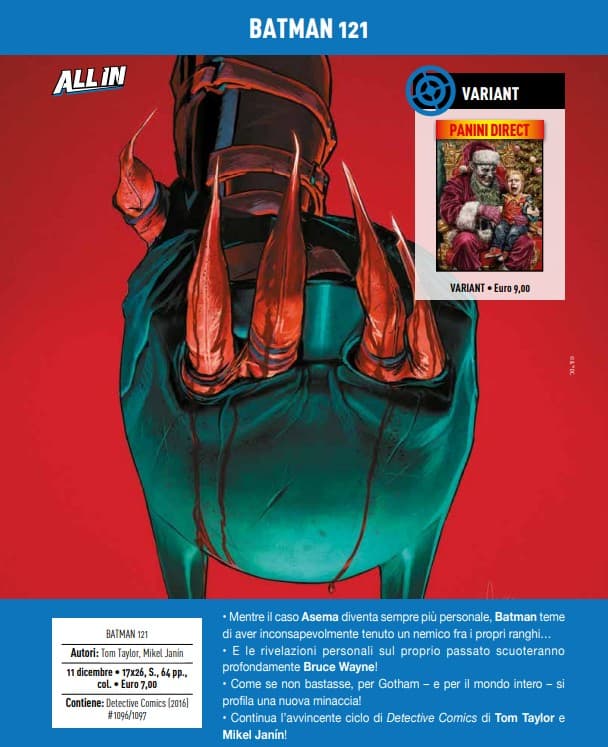 Batman 121 - La Verità Rivelata! - Variant - Panini Comics - Italiano