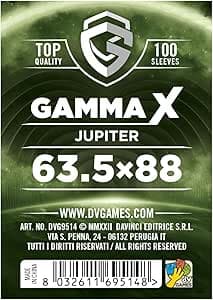 Gamma X - Bustine Protettive - Jupiter 100 Sleeves 63,5mm x 88mm