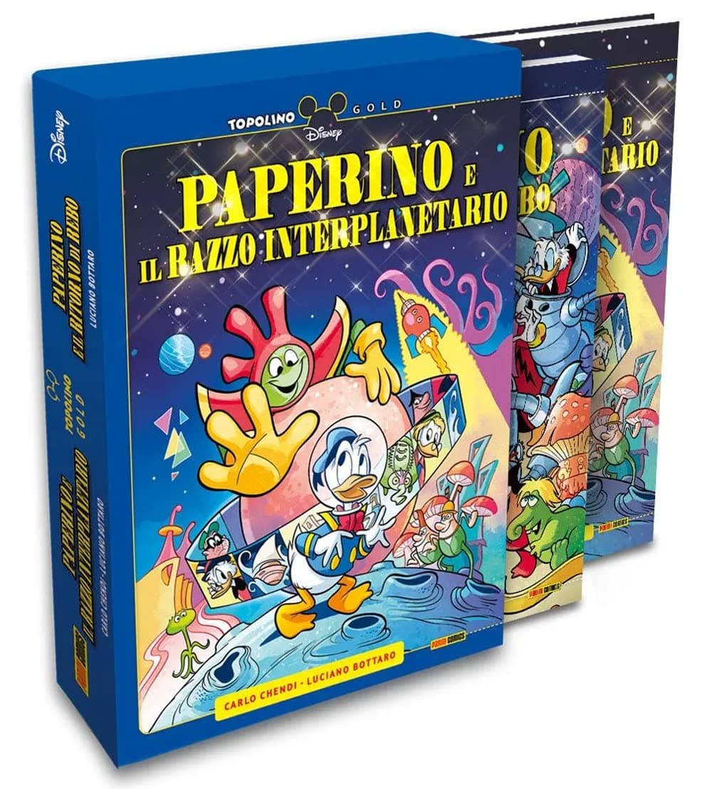 Paperino - Il Ritorno di Rebo e Altre Storie + Paperino e il Razzo Interplanetario Cofanetto Pieno - Topolino Gold 7 - Panini Comics - Italiano