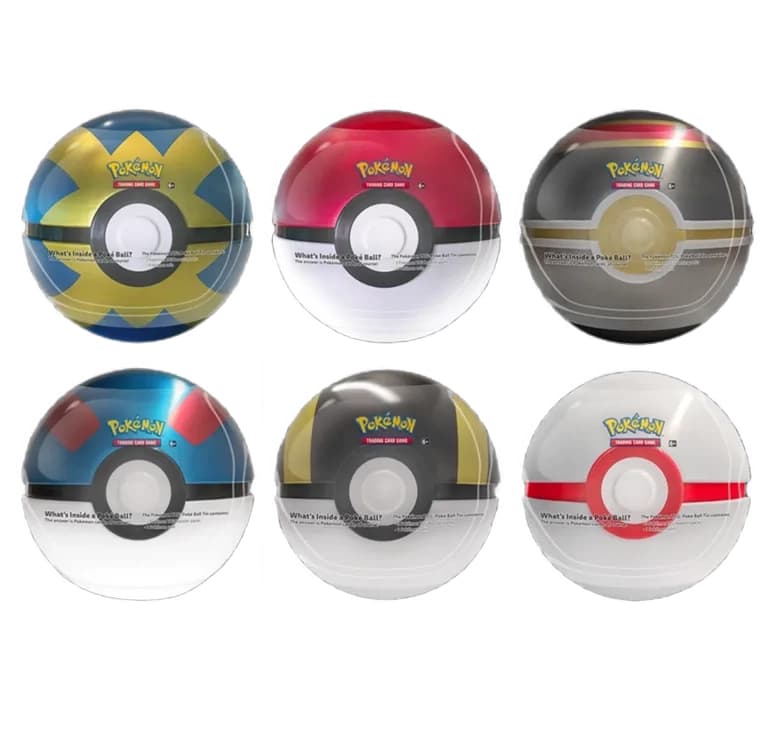 Pokémon - Tin Poké Ball - Casuale - 3 Buste + Adesivo - Italiano