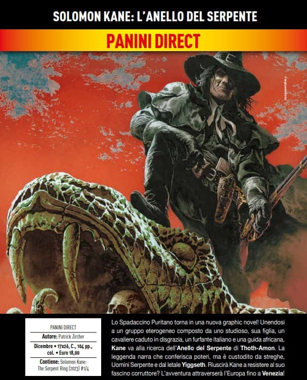 Solomon Kane - L'Anello del Serpente - Panini Comics - Italiano