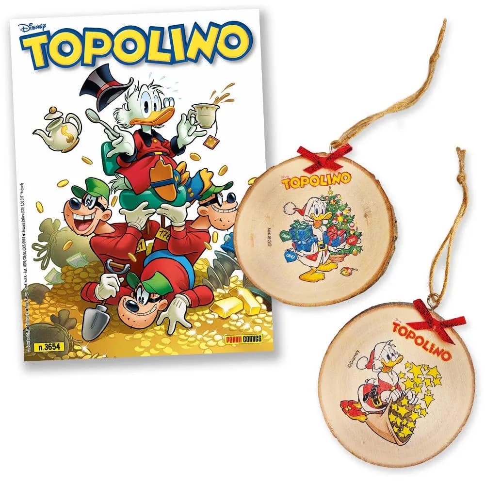 Topolino - Supertopolino 3654 + Gli Addobbi di Natale in Legno di Topolino - Panini Comics - Italiano