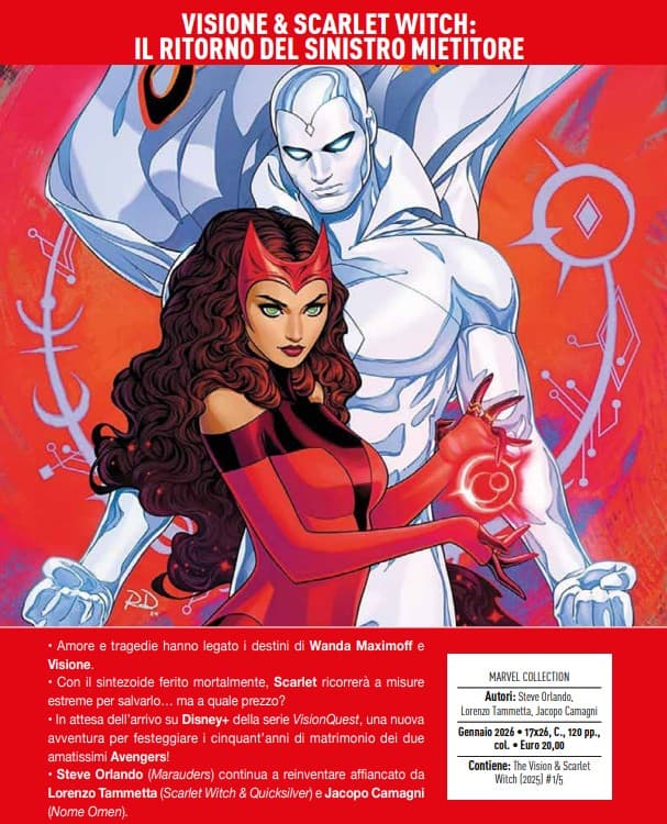 Visione & Scarlet Witch - Il Ritorno del Sinistro Mietitore - Marvel Collection - Panini Comics - Italiano