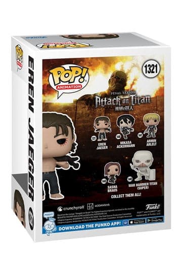 Attack on Titan Funko POP! Animation Vinyl Figure Eren Jeager 9 cm #1321 - Funko POP!
