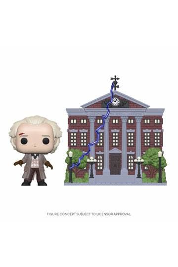 Back to the Future Funko POP! Town Vinyl Figure Doc w/Clock Tower 9 cm #15 - Funko POP!