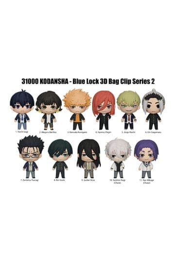 Blue Lock 3D Foam Bag Clips Series 2 Display (24)