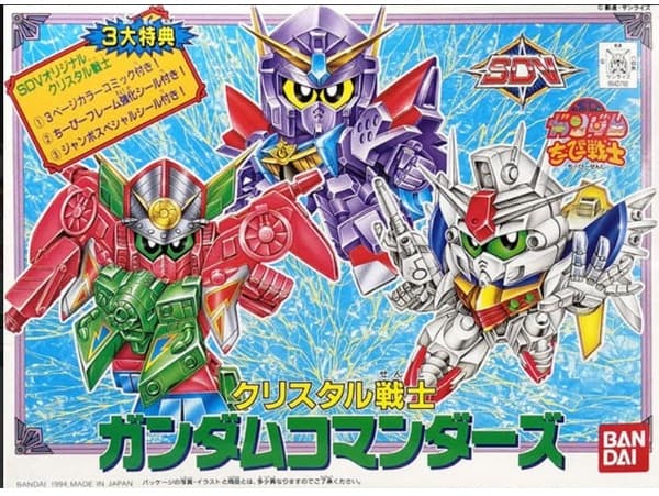 Gundam Crystal 3 Commanders - Model Kit 5,5cm