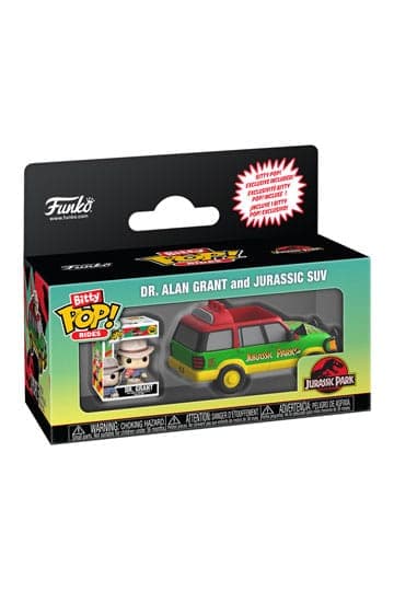 Jurassic Park Bitty Funko POP! Ride Vinyl Figure Jurassic SUV w/Dr. G 2,5 cm - Funko Bitty POP!