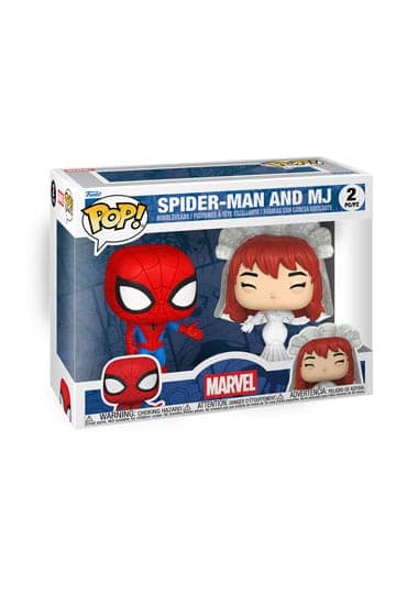 Marvel Funko POP! Vinyl Figures 2-Pack Superhero Couples- SM & MJ 9 cm - Funko POP!