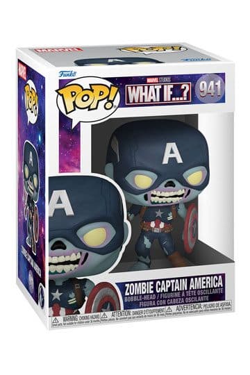 Marvel What If...? Funko POP! TV Vinyl Figure Zombie Captain America 9 cm #941 - Funko POP!