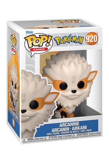 Pokemon Funko POP! Games Vinyl Figure Arcanine (EMEA) 9 cm #920 - Funko POP!