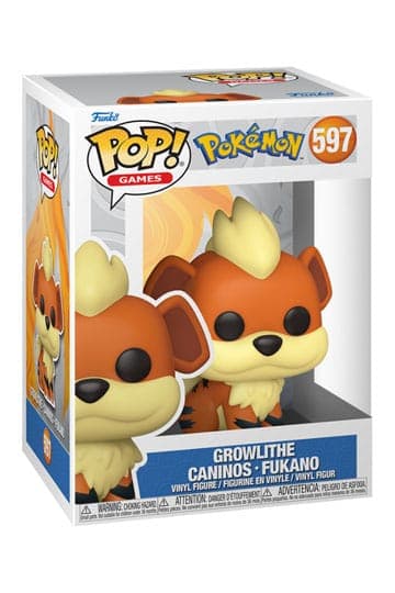 Pokemon Funko POP! Games Vinyl Figure Growlithe (EMEA) 9 cm #597 - Funko POP!