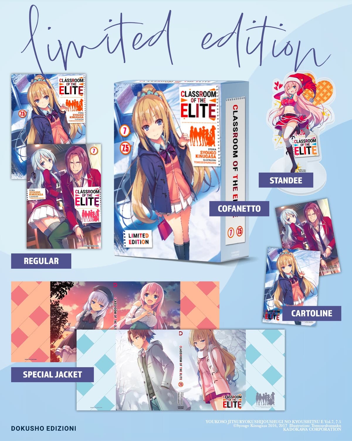 Classroom of the Elite Cofanetto (Vol. 7 + 7.5) - Limited Edition - Dokusho Edizioni - Italiano