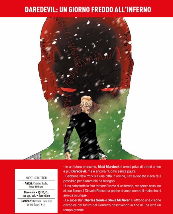 Daredevil - Un Giorno Freddo all'Inferno - Marvel Collection - Panini Comics - Italiano