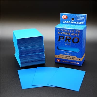 KMC - Standard Card Sleeves - Hyper MAT PRO Blue - 100 Sleeves