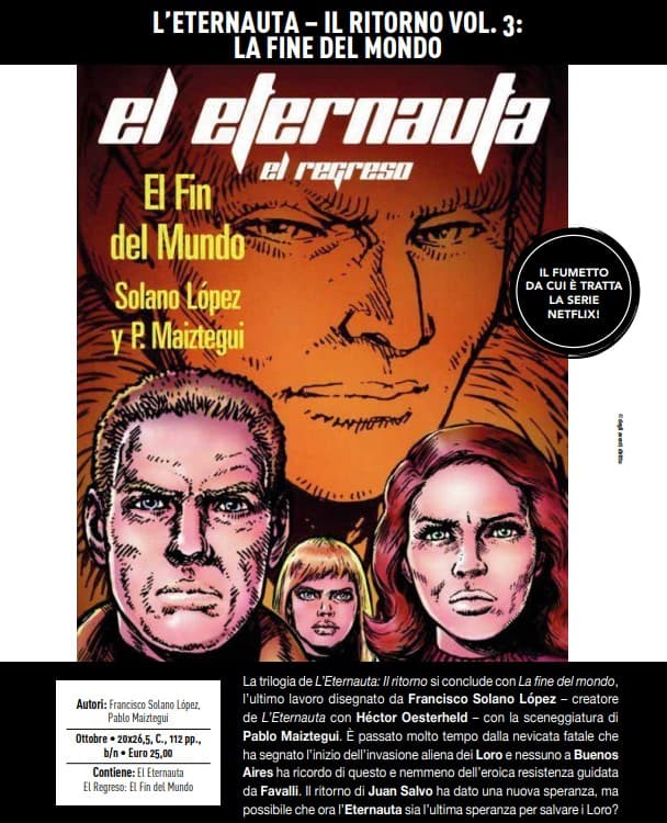 L'Eternauta - Il Ritorno Vol. 3 - La Fine del Mondo - Panini Comics - Italiano