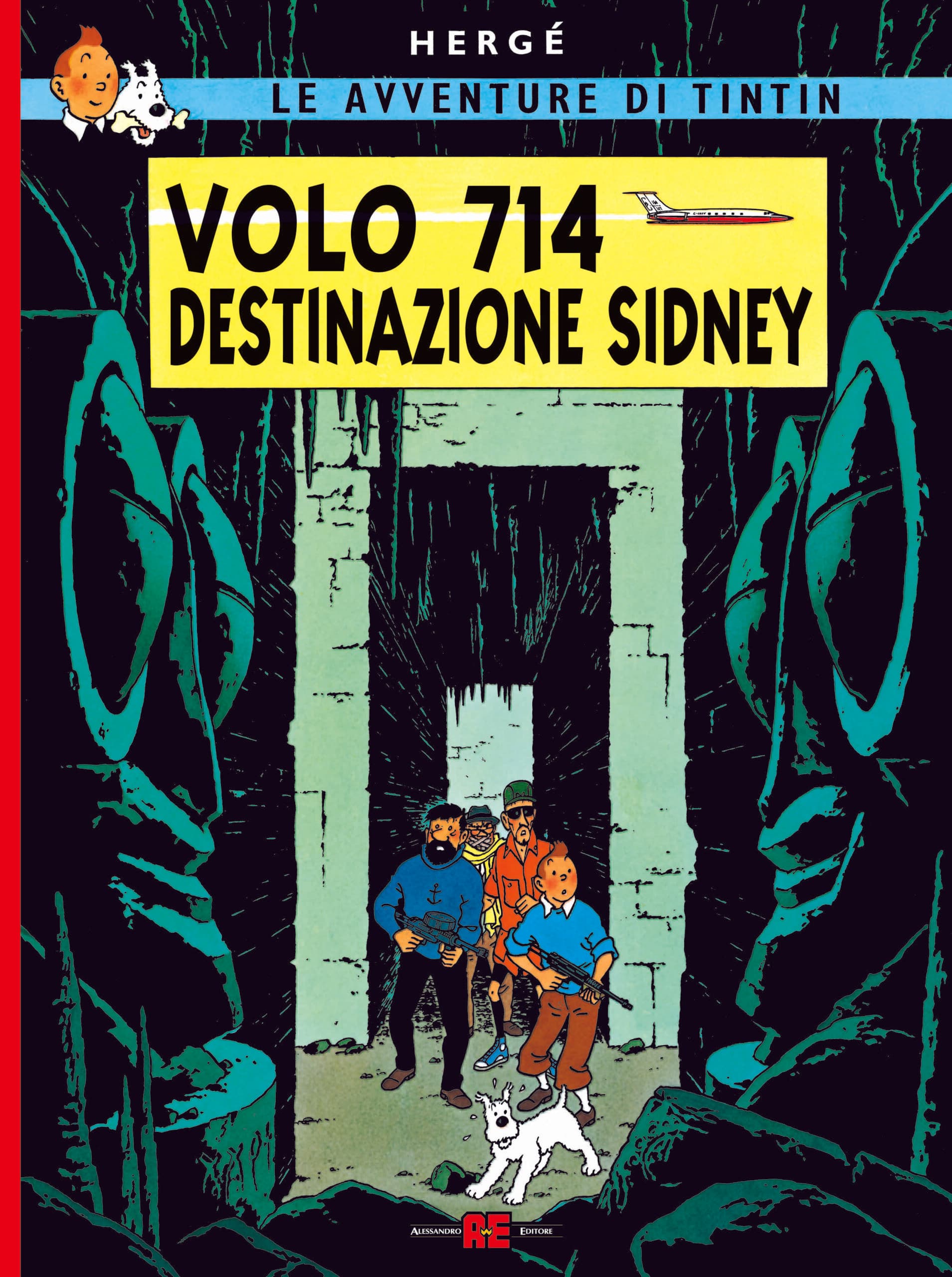 Le Avventure di Tintin - Volo 714 Destinazione Sidney - Alessandro Editore - Editoriale Cosmo - Italiano