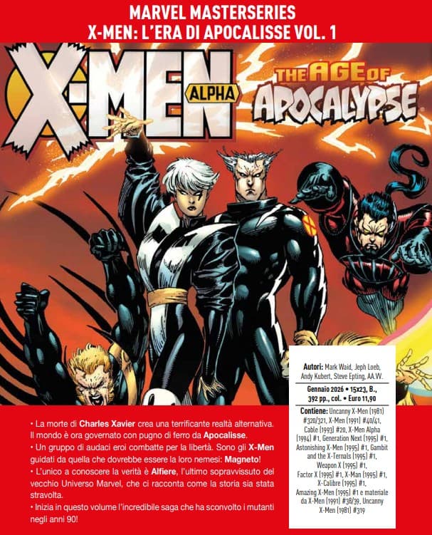 X-Men - L'Era di Apocalisse Vol. 1 - Marvel Masterseries - Panini Comics - Italiano