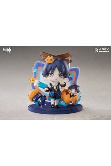 Genshin Impact You Ye Qi Xiang Series Chibi Chara PVC Statue Wanderer 10 cm