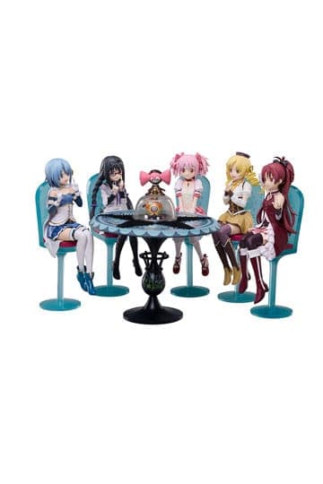 Puella Magi Madoka Magica The Movie: Rebellion PVC Statue Tea Party Cake Song Ver. Set 18 cm