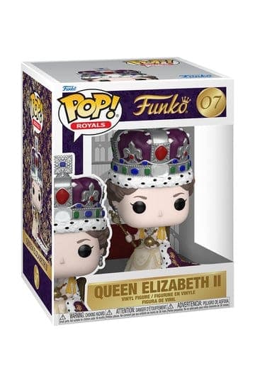 Queen Elizabeth II Funko POP! Premium Vinyl Figure 100th- Queen Elizabeth II (Coronation) 9 cm #07 - Funko POP!