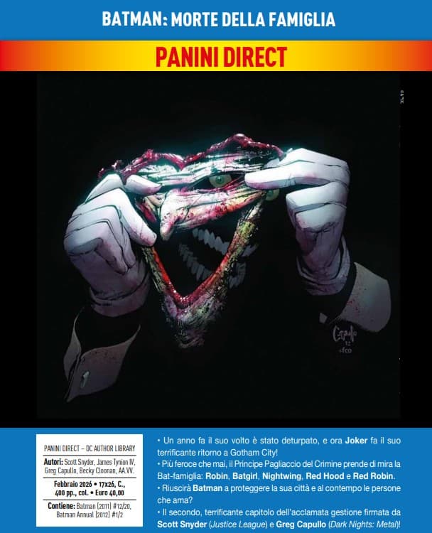 Batman - Morte della Famiglia - DC Author Library - Panini Comics - Italiano