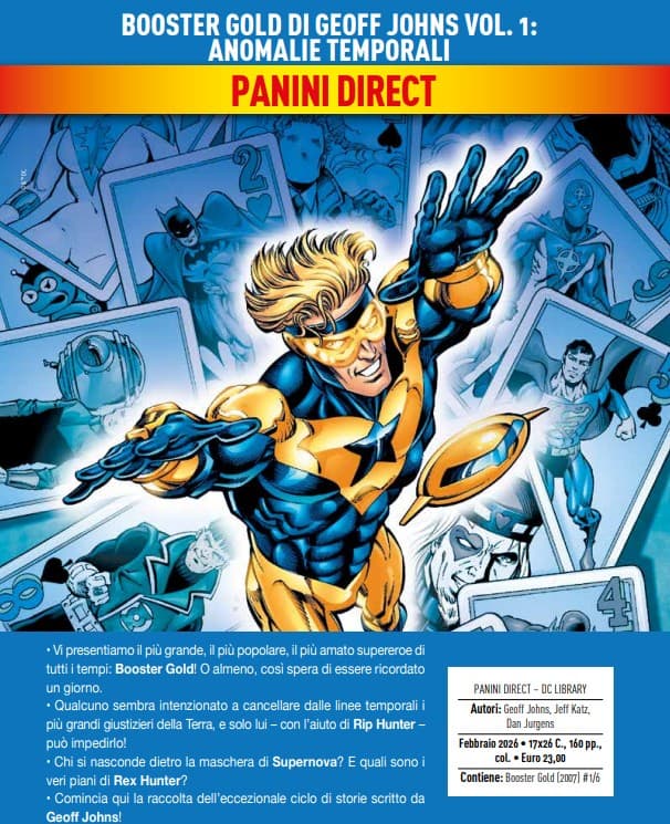 Booster Gold di Geoff Johns Vol. 1 - Anomalie Temporali - DC Library - Panini Comics - Italiano