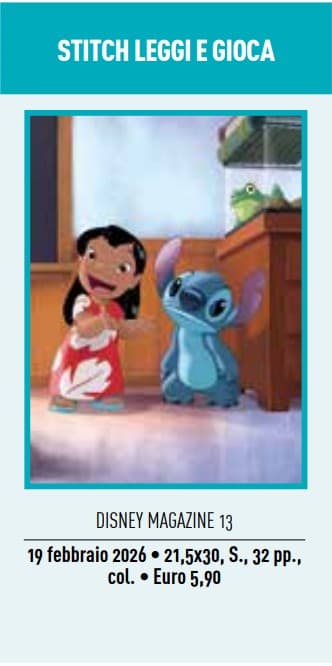 Stitch - Leggi e Gioca - Disney Magazine 13 - Panini Comics - Italiano