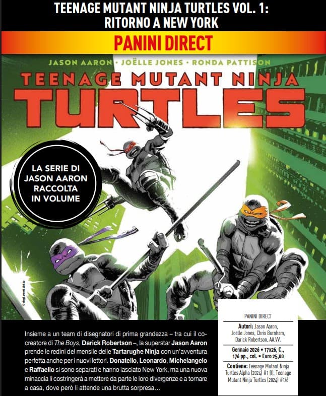 Teenage Mutant Ninja Turtles Vol. 1 - Ritorno a New York - Panini Comics - Italiano
