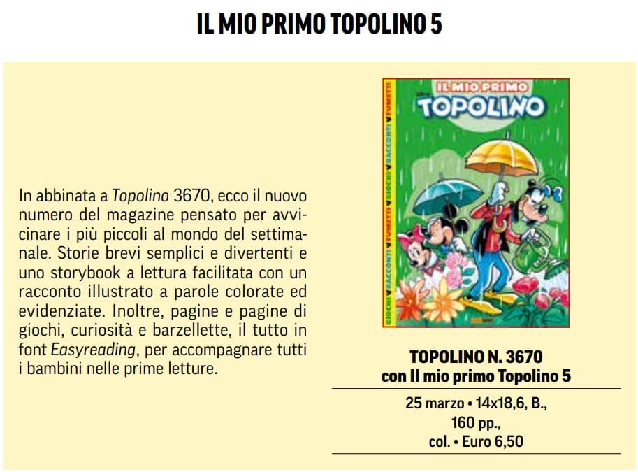 Topolino - Supertopolino 3670 + Il Mio Primo Topolino 5 - Panini Comics - Italiano
