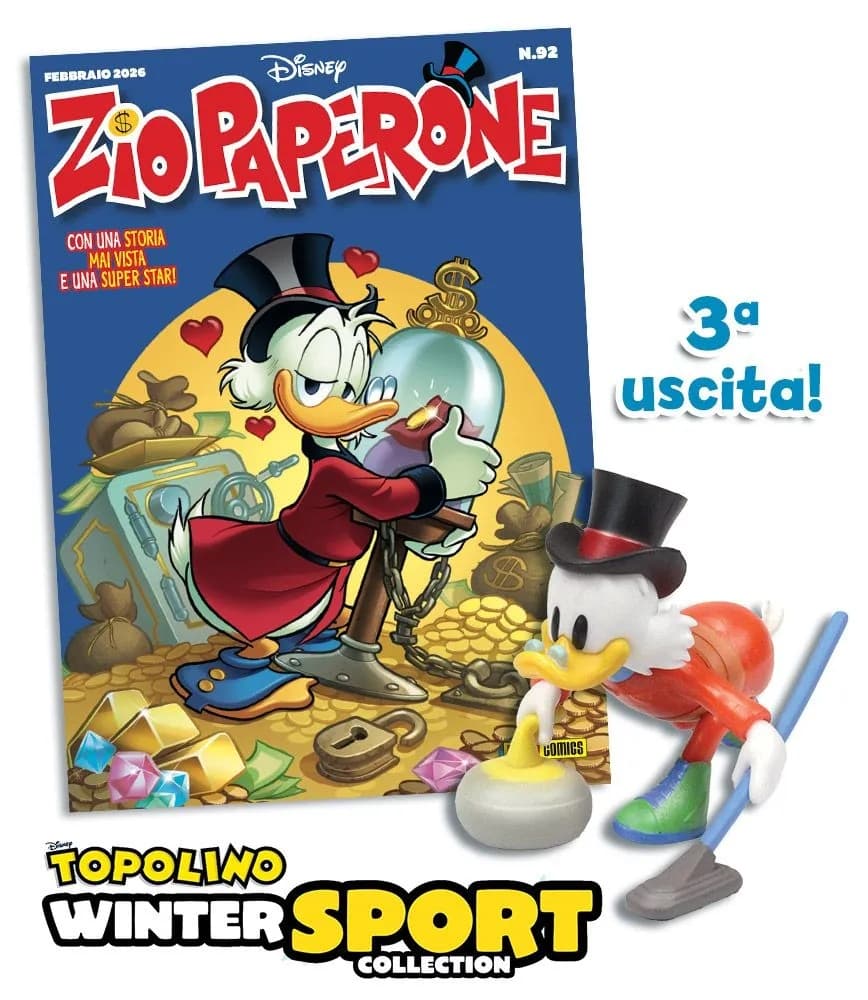 Zio Paperone 92 + Topolino Winter Sport Collection - Uscita 3 - Zio Paperone - Panini Comics - Italiano