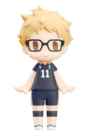 Haikyu!! HELLO! GOOD SMILE Action Figure Kei Tsukishima 10 cm