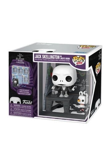 Nightmare Before Christmas Funko POP! Nooks Vinyl Figure Jack Skellington's Room 9 cm - Funko POP!