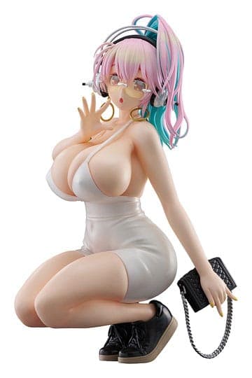 Super Sonico Pop Up Parade PVC Statue Super Sonico: 15th Mini Dress Ver. L Size 20 cm