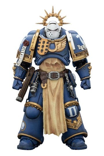 Warhammer 40,000 Action Figure Ultramarines Levantus with Power Sword, Stormshield and Bolt Pistol 13 cm