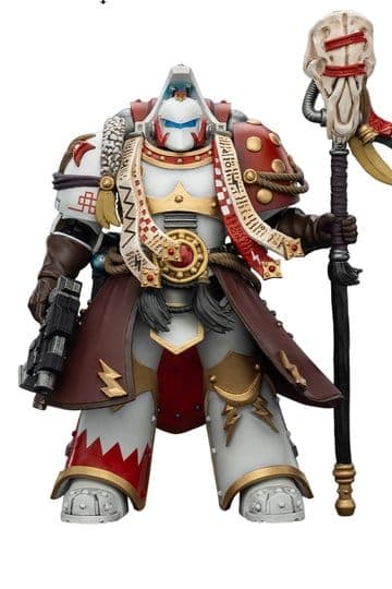 Warhammer 40,000 Action Figure White Scars Stormseer Consulwith Force Staff and Bolt Pistol 12 cm