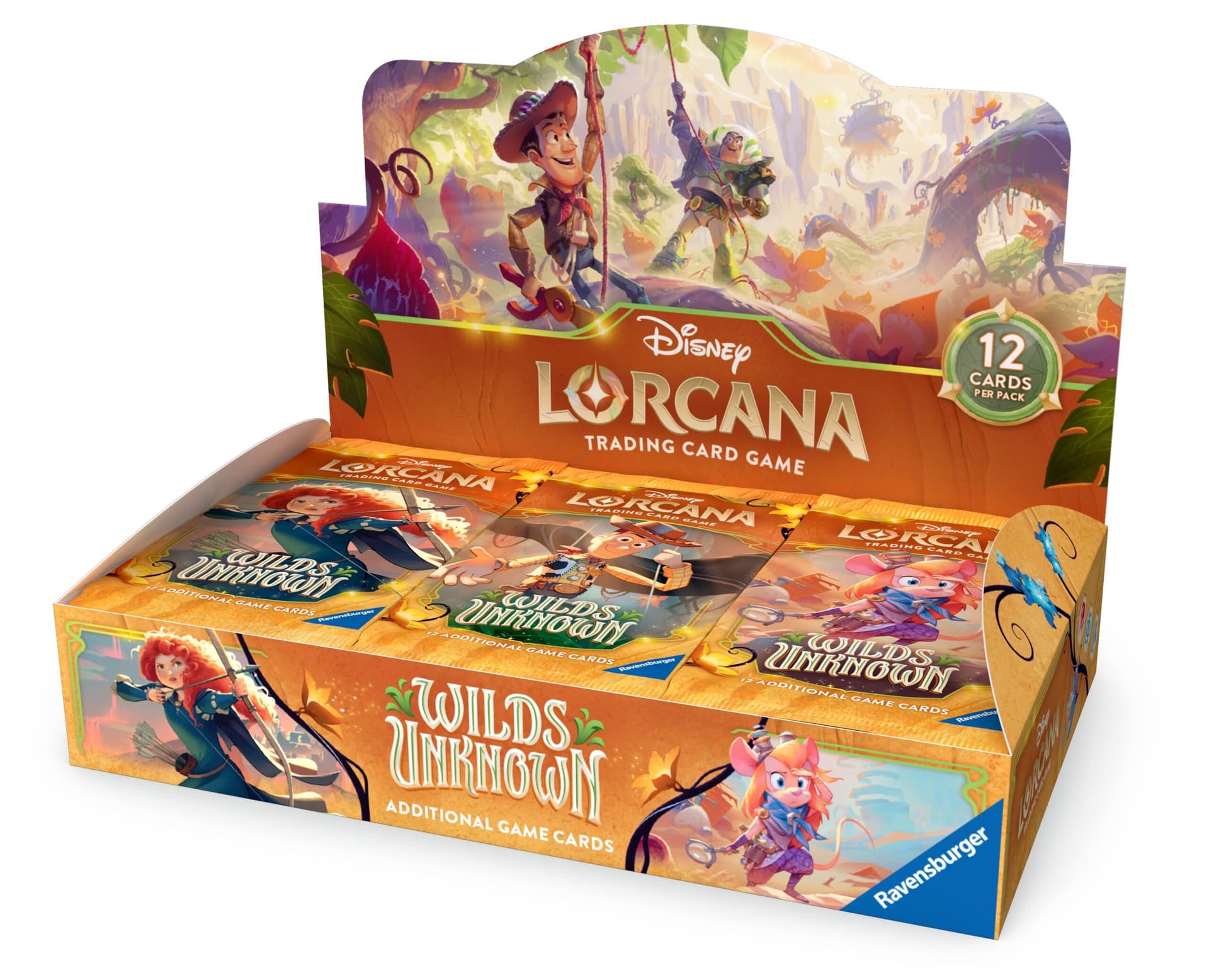 Disney Lorcana - Box 24 Buste - Lande Sconosciute - Azurite Sea - Inglese - Inglese