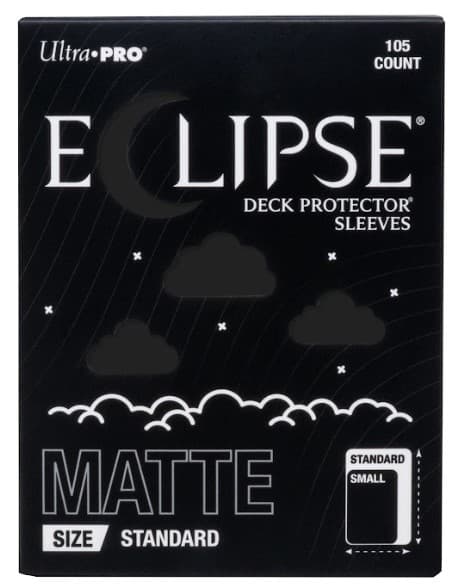 Bustine Protettive Standard Size - Eclipse Deck Protector Sleeves - Matte Jet Black - Confezione da 105